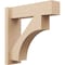 Ekena Millwork 8-in W x 48-in D x 48-in H Westlake Block Rough Cedar Woodgrain TimberThane Outlooker, Primed Tan OUTUR080X48X48WTL44RCPR - alternate 1